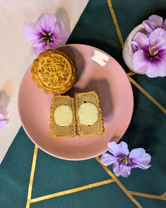 Salted Egg Yolk + Lotus Paste Mooncake Year of the Snake