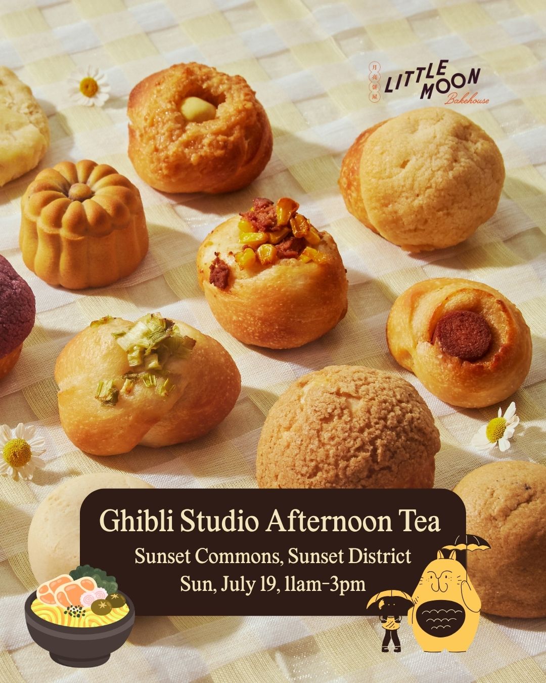 Studio Ghibli Afternoon Tea in Sunset District (Sunset Commons) July 19